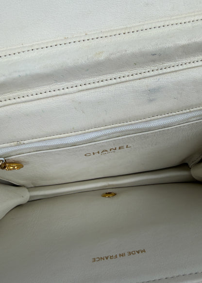 Chanel Full Flap White