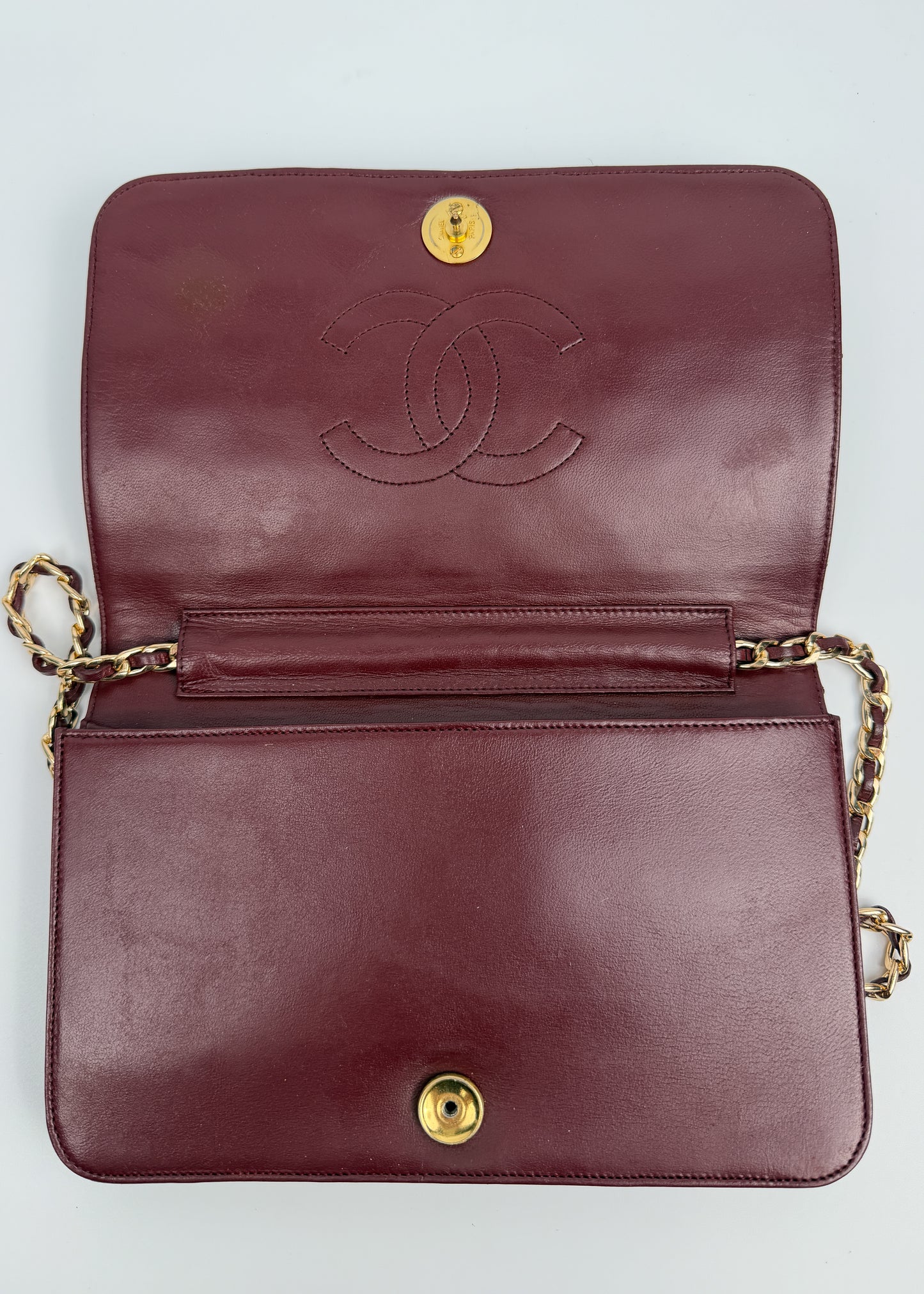 Chanel Full Flap Burgund