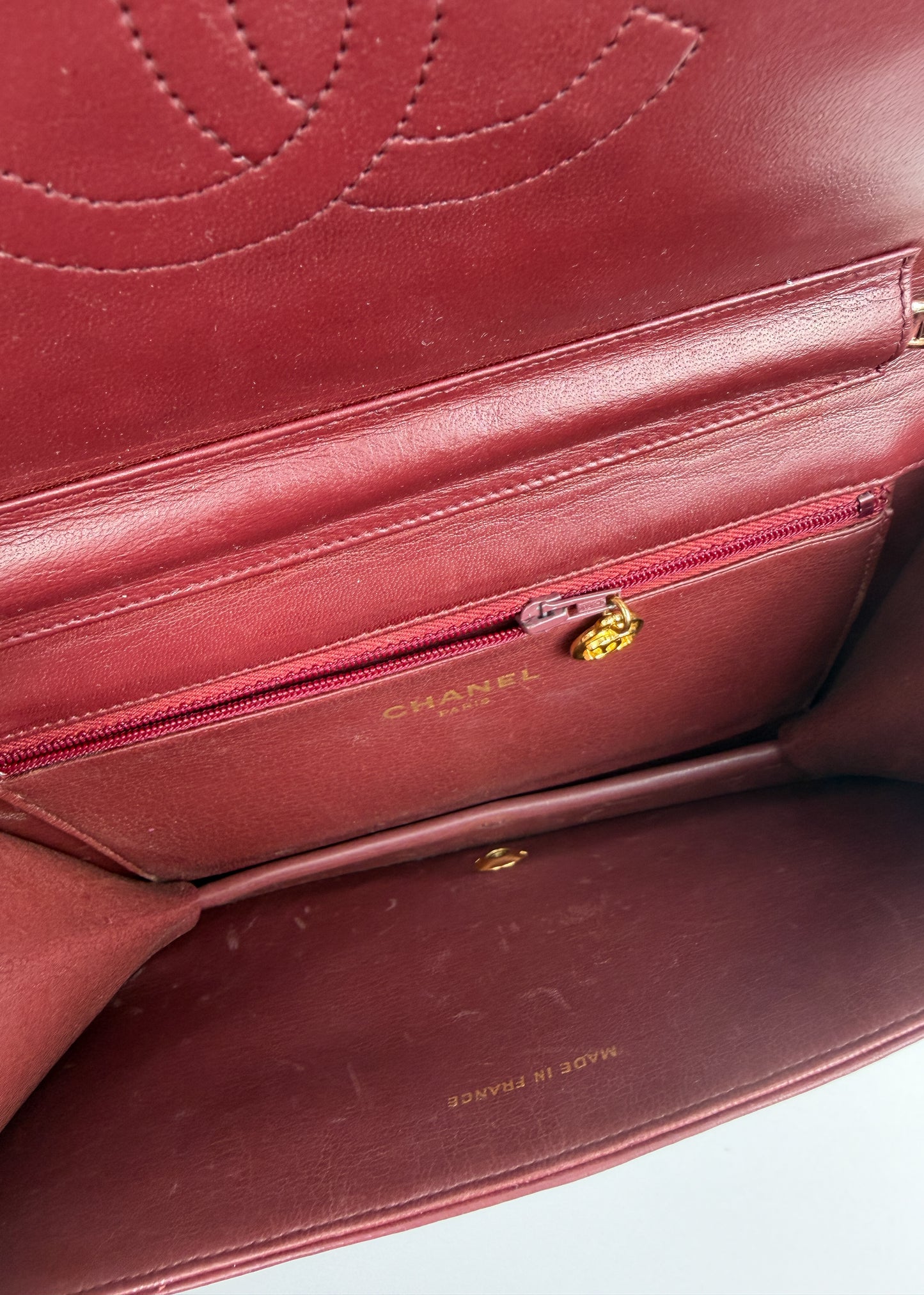Chanel Full Flap Burgund