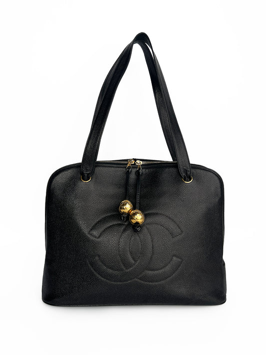 Chanel Coco Mark Tote Bag Caviar
