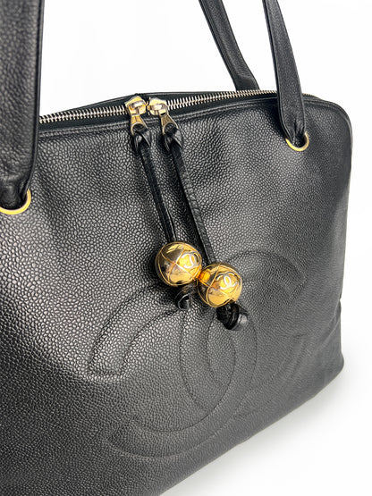Chanel Coco Mark Tote Bag Caviar