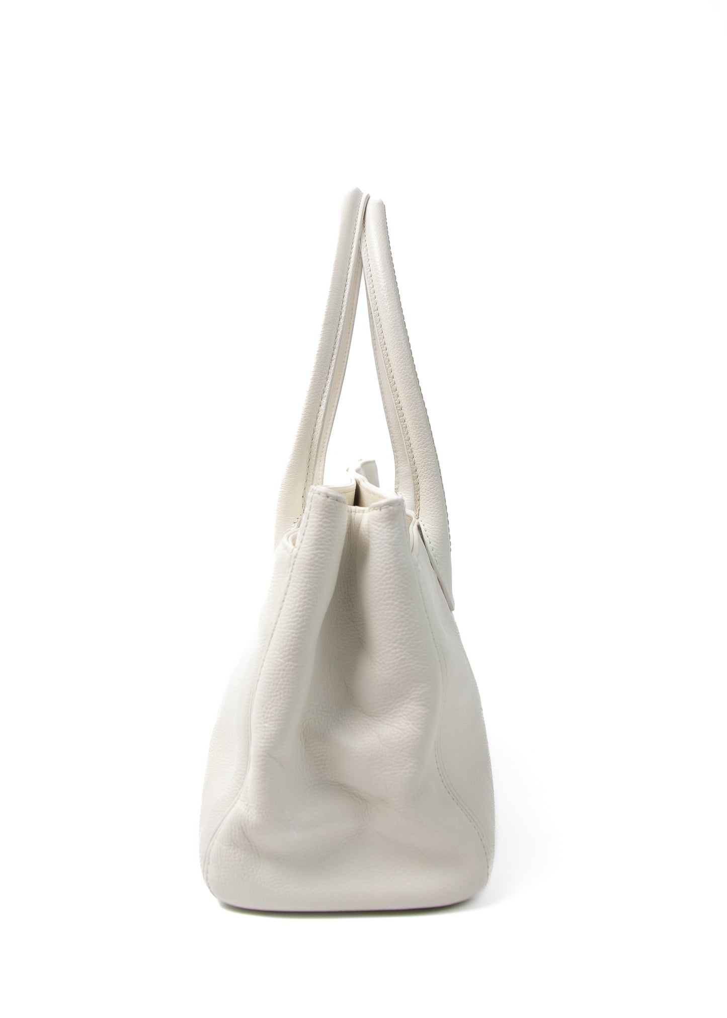 Chanel White Cavier 2.55 Executive Tote