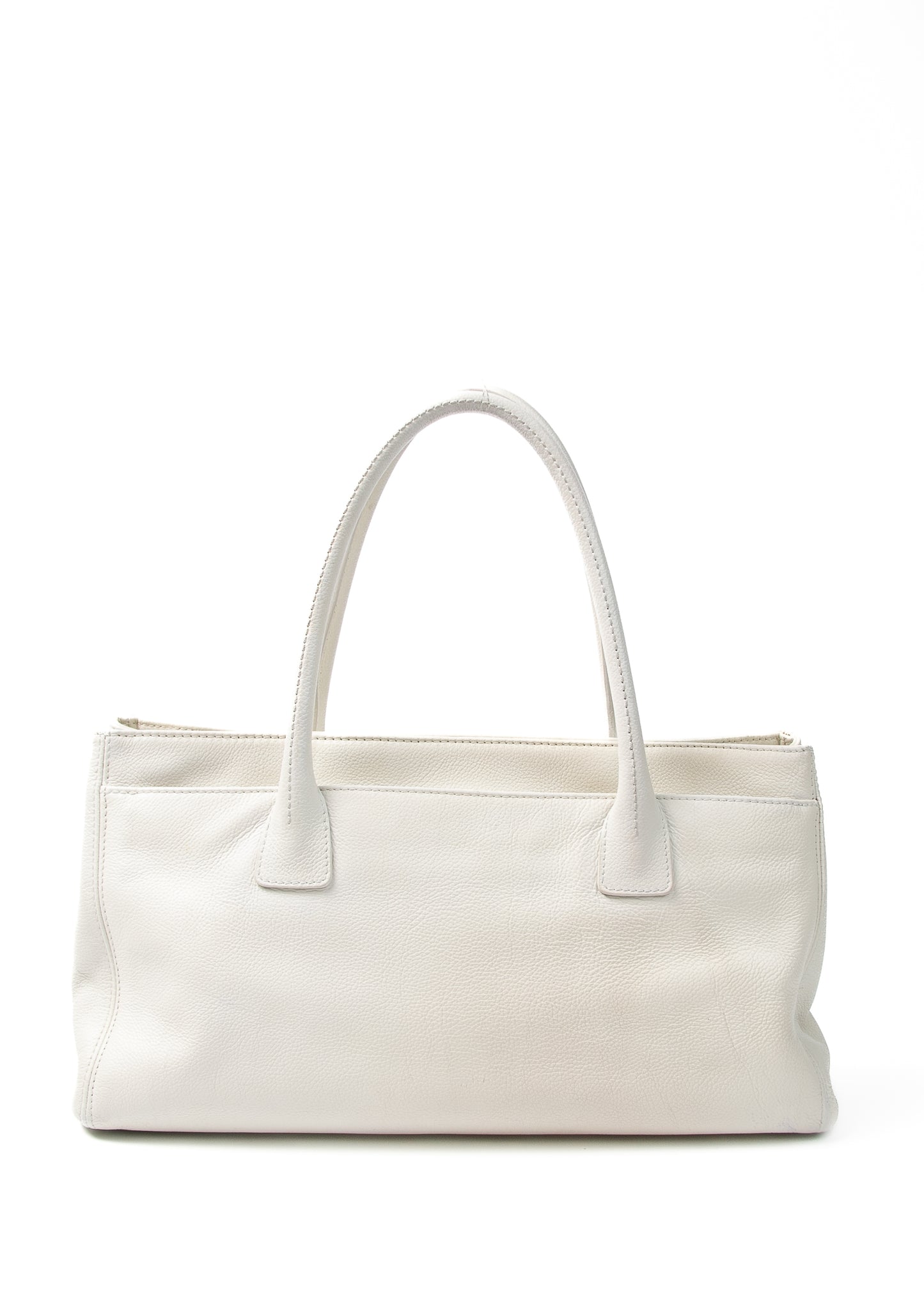 Chanel White Cavier 2.55 Executive Tote