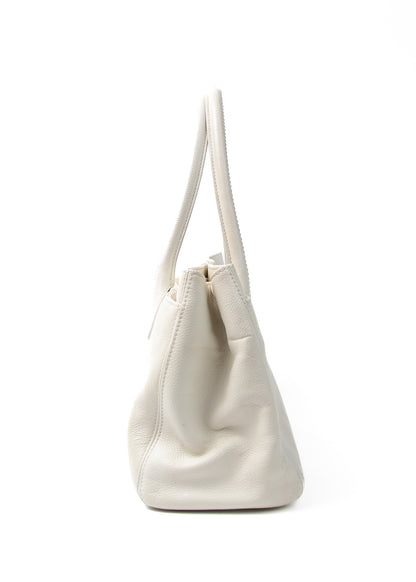 Chanel White Cavier 2.55 Executive Tote