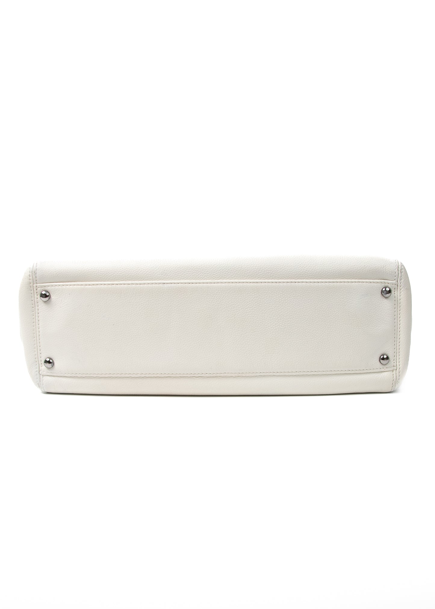 Chanel White Cavier 2.55 Executive Tote