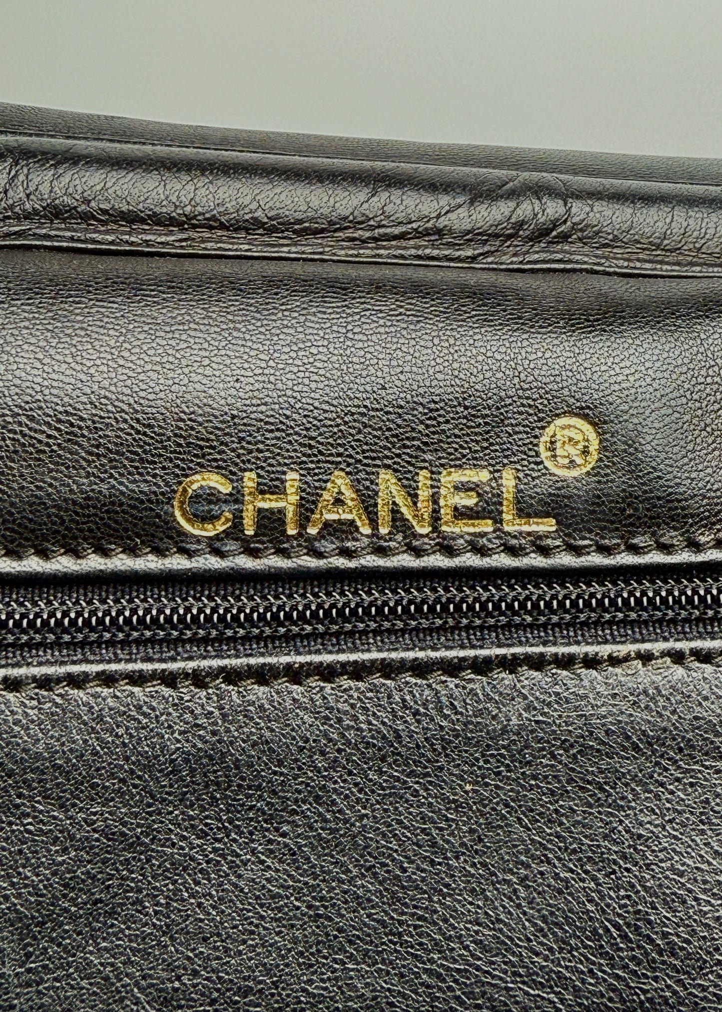 Chanel Vintage Lambskin Clutch Bag