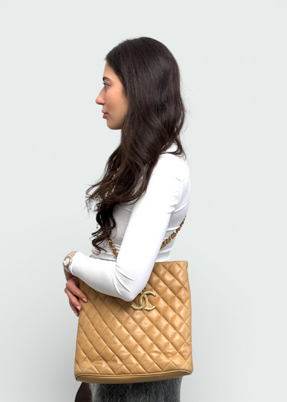 Chanel CC Single Chain Beige