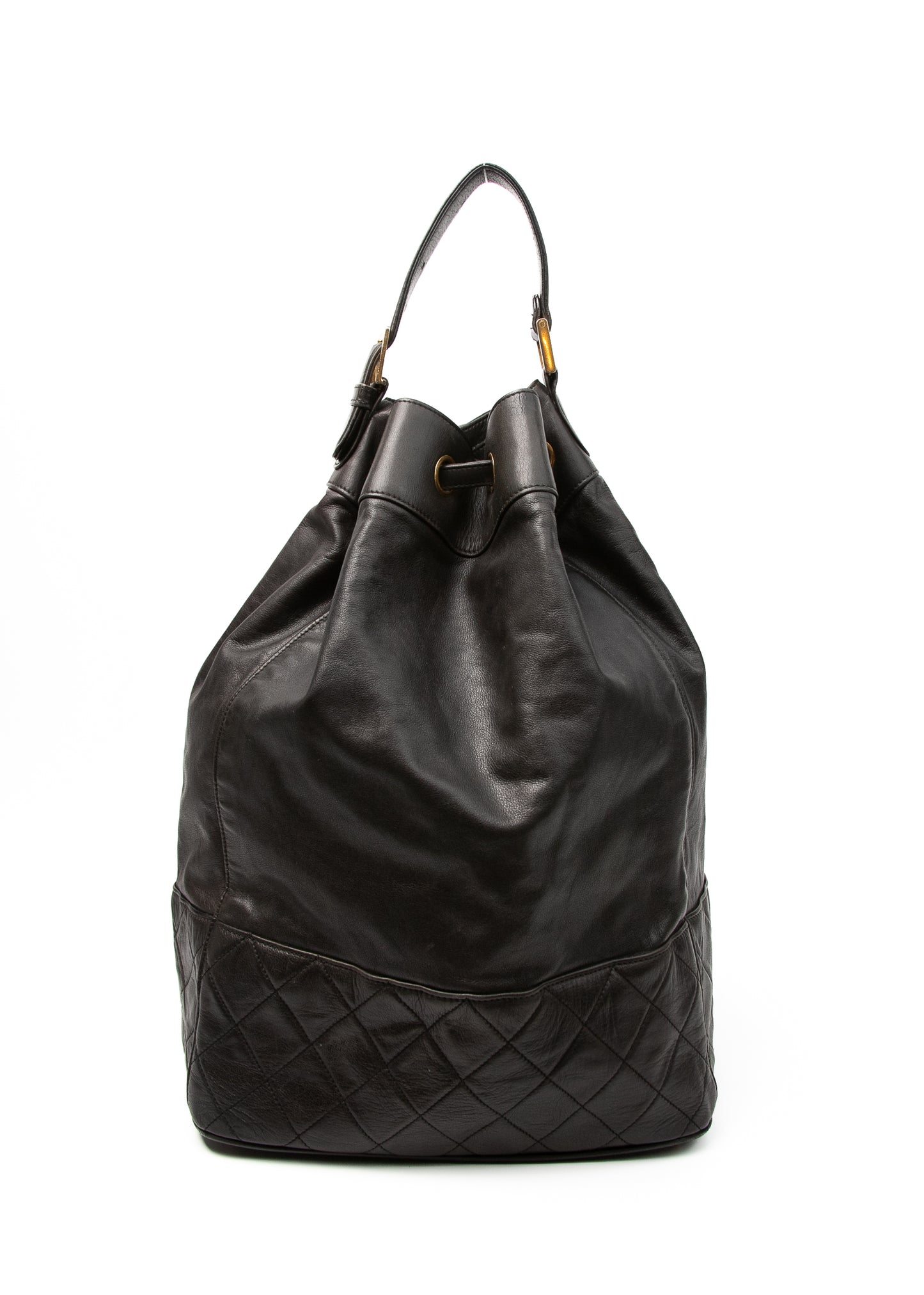 Chanel CC Leather Backpack w Pochette
