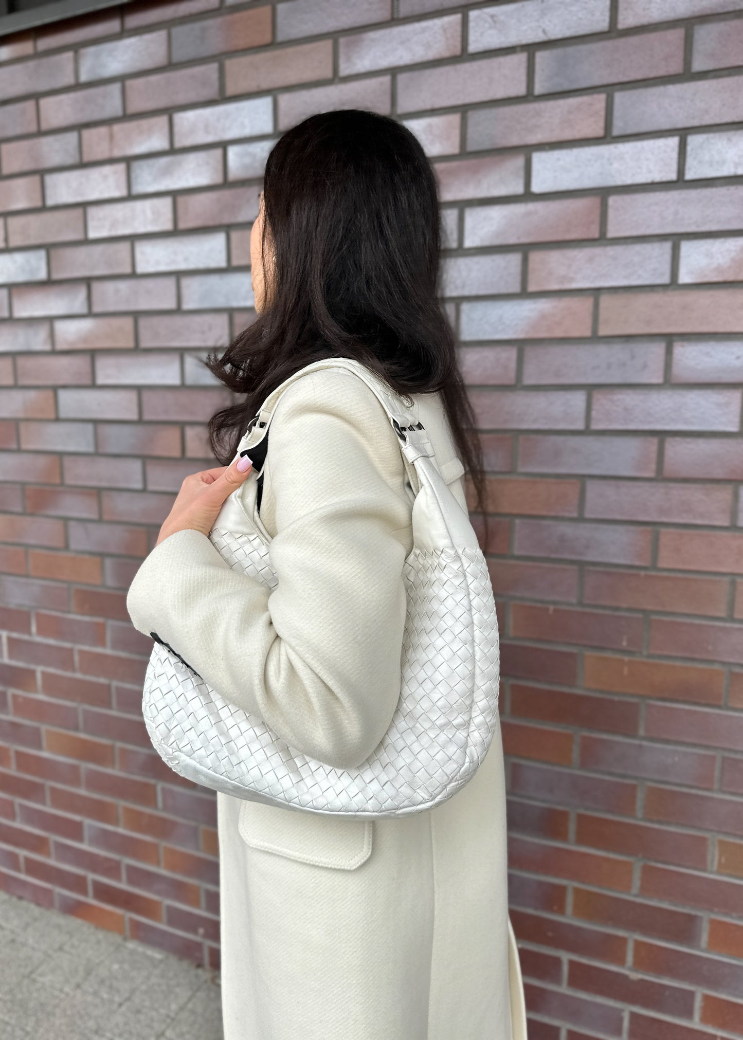 Bottega Veneta Hobo white
