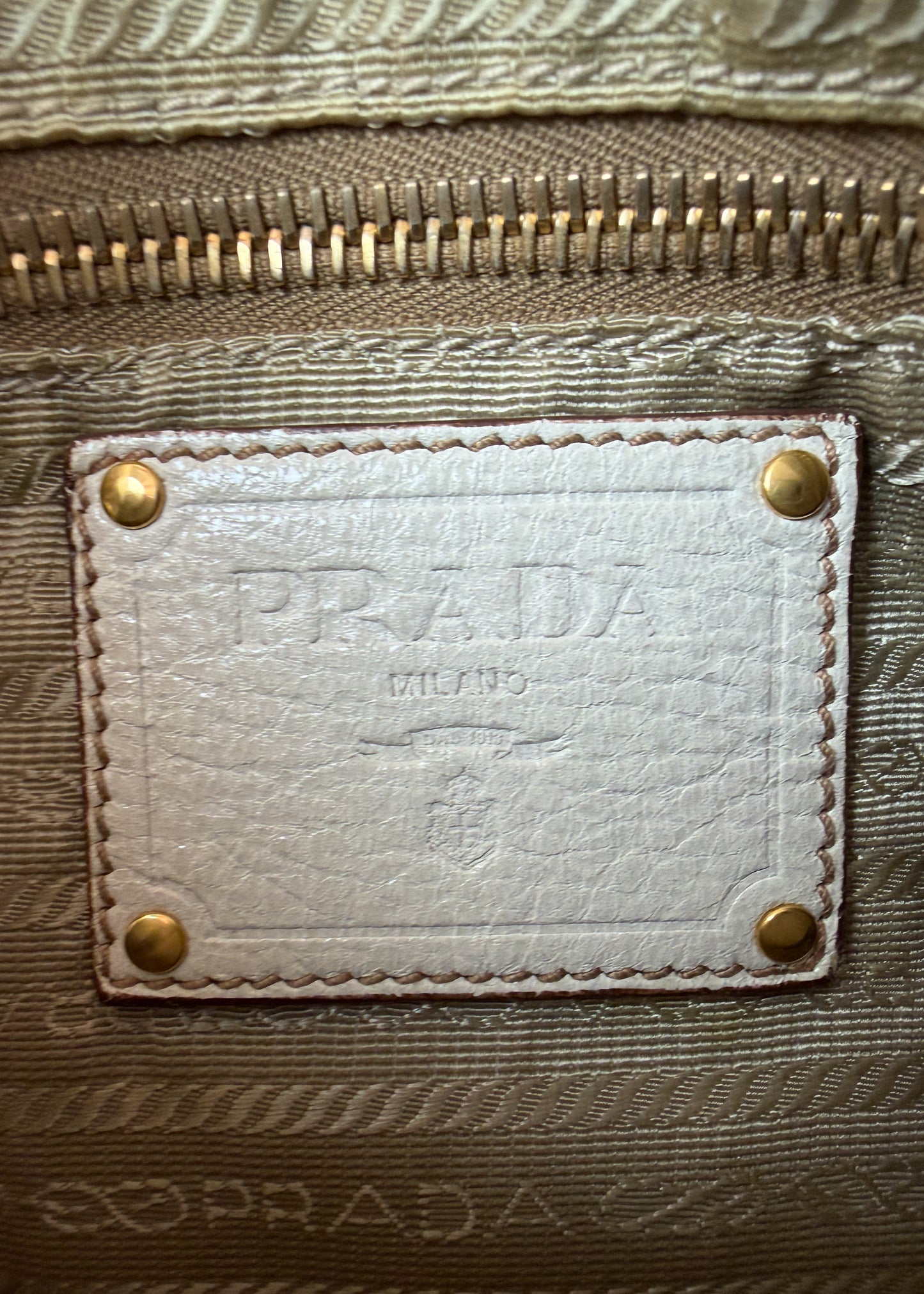 Prada White Shoulder Bag