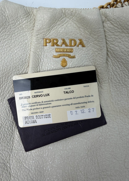 Prada White Shoulder Bag