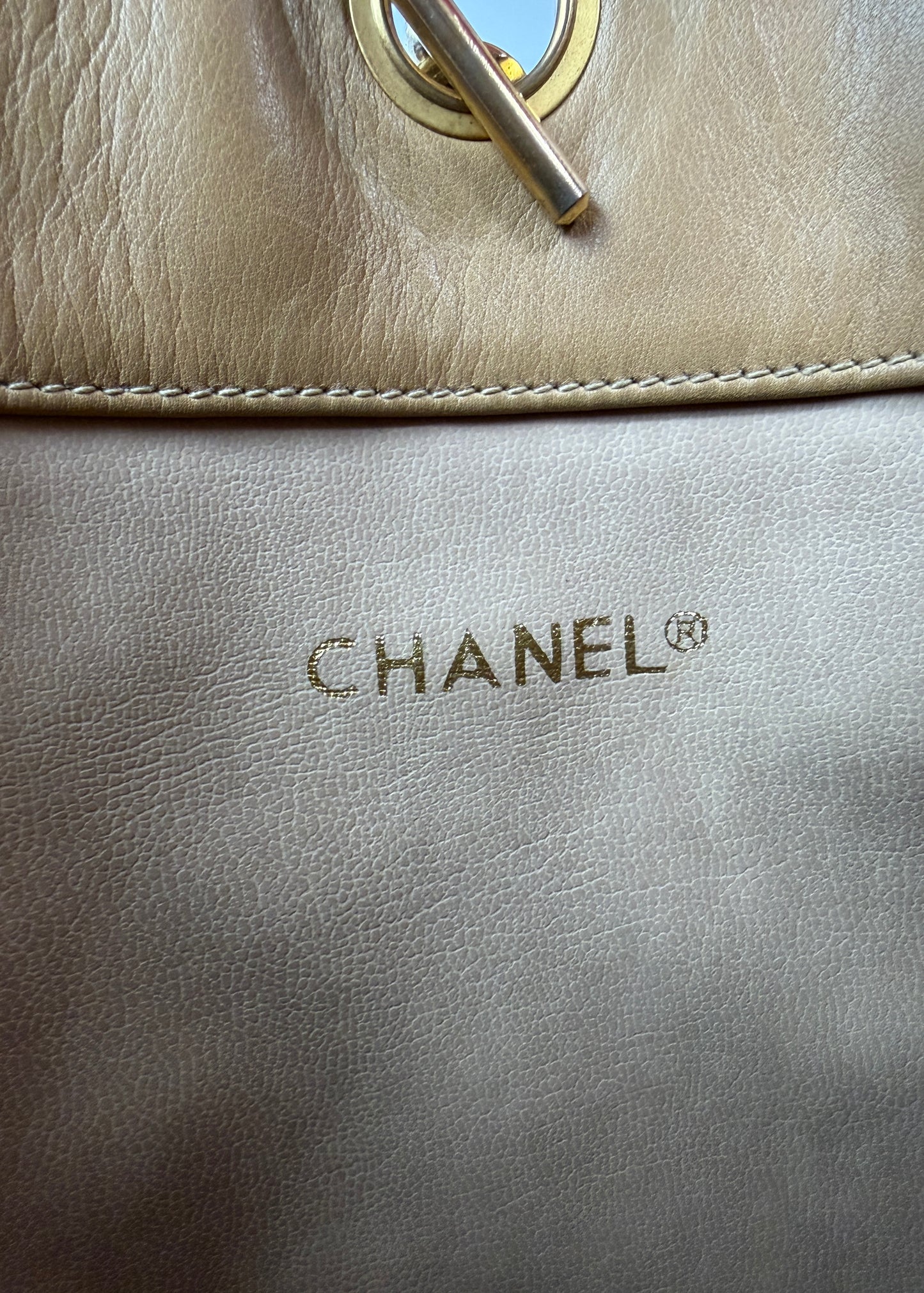 Chanel CC Single Chain Beige