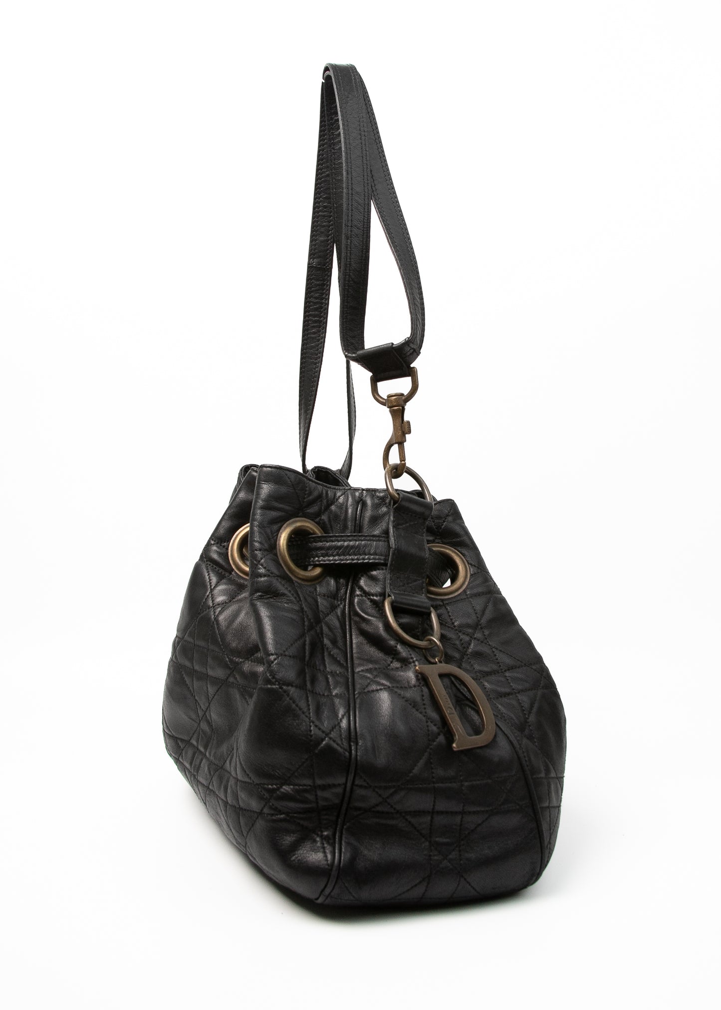 Dior Cannage Logo Motif Drawstring