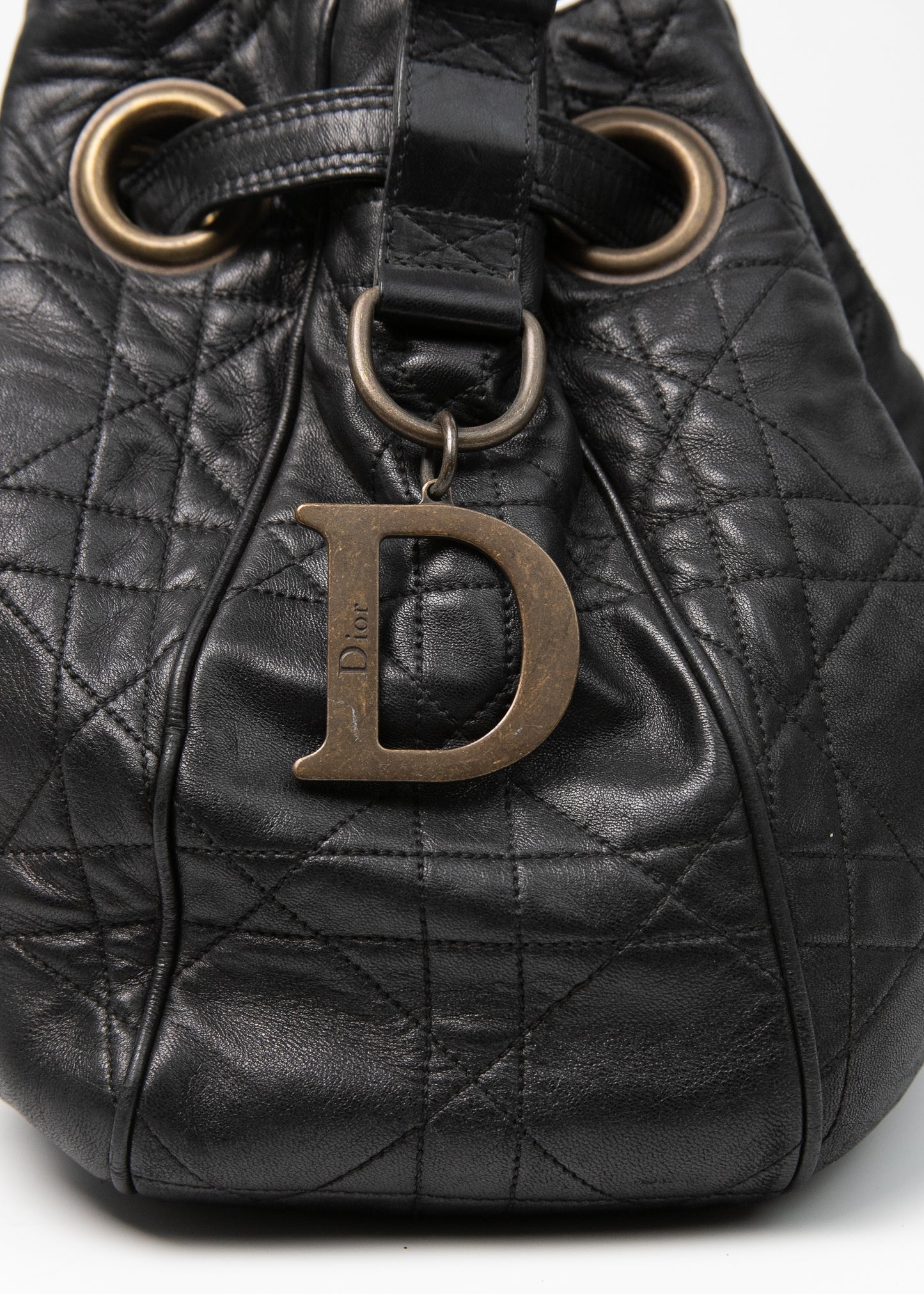 Dior Cannage Logo Motif Drawstring