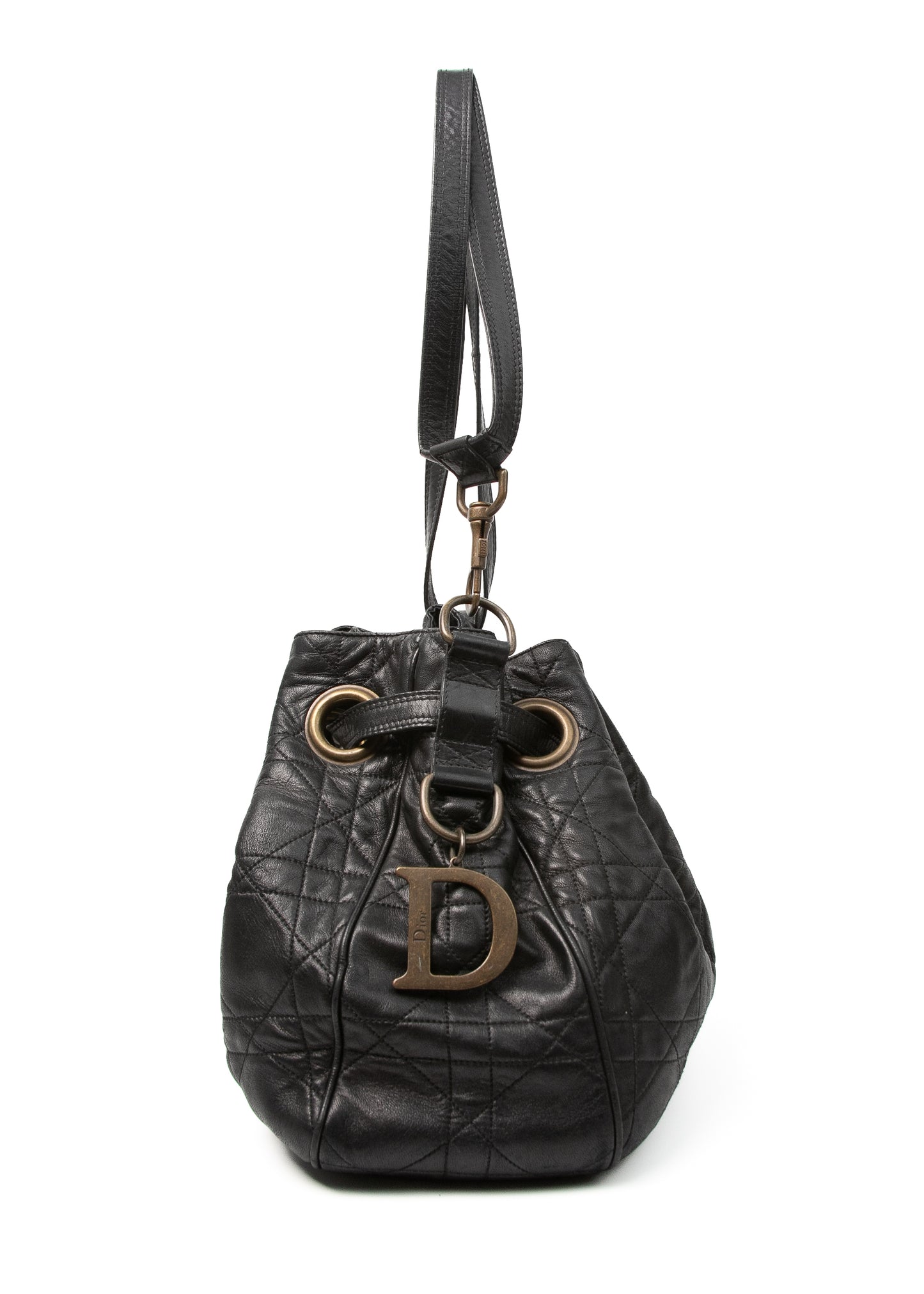 Dior Cannage Logo Motif Drawstring