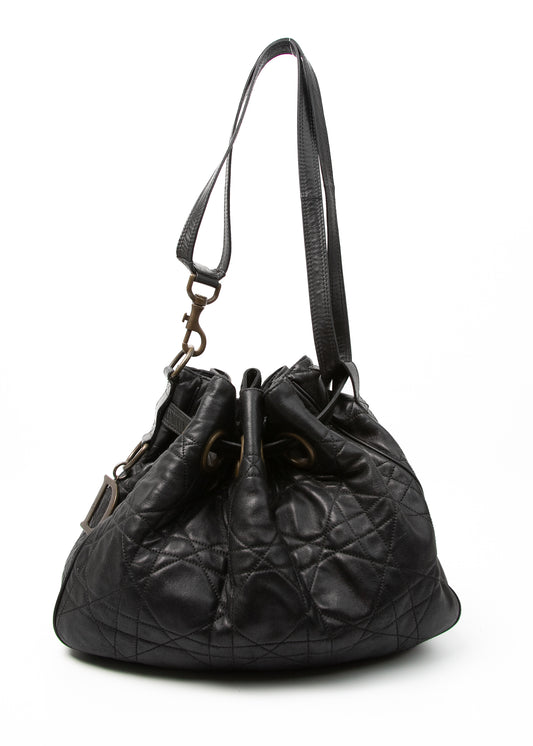 Dior Cannage Logo Motif Drawstring