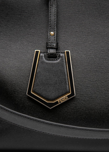 Fendi Black Leather 2Jours Two Way