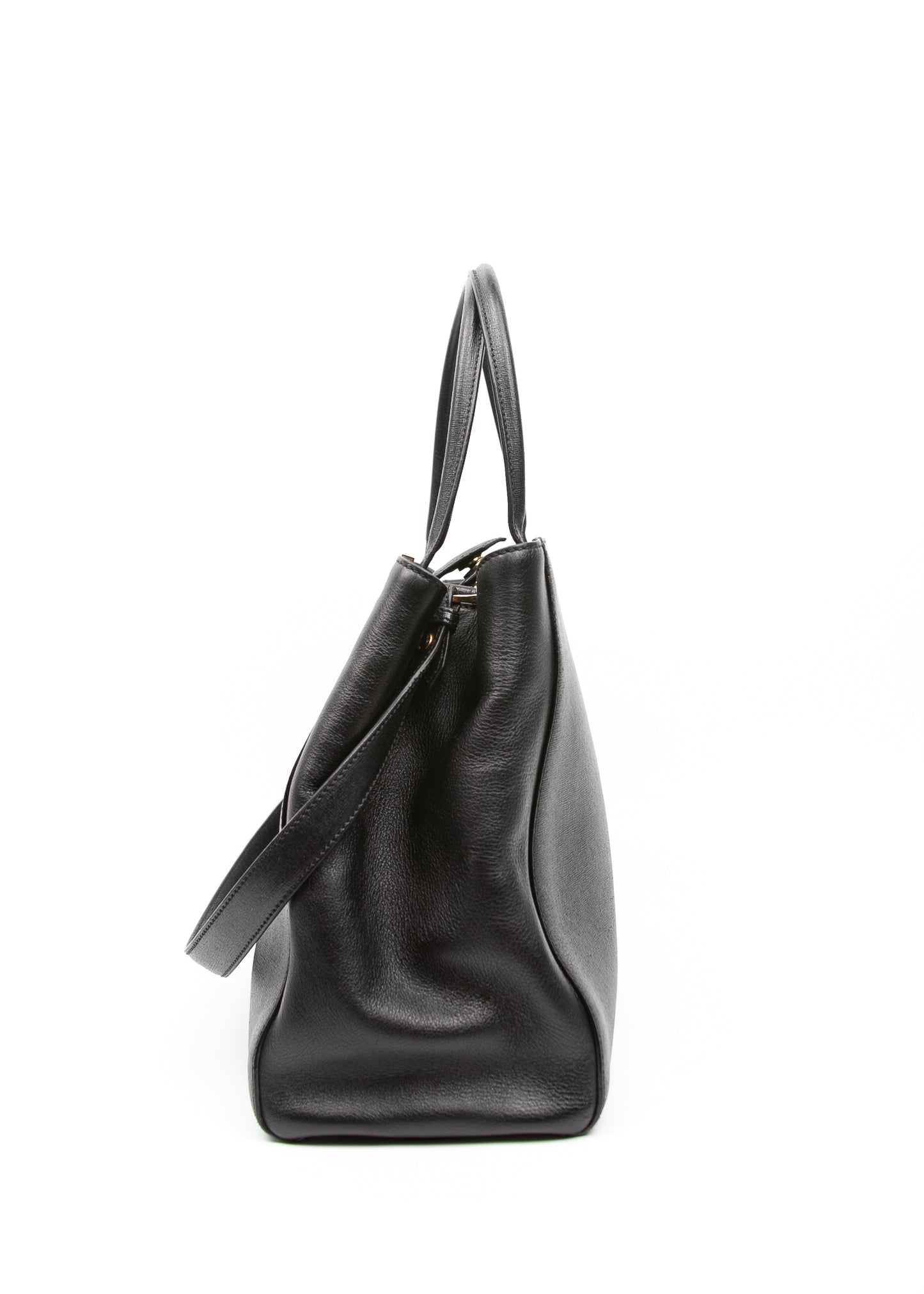 Fendi Black Leather 2Jours Two Way