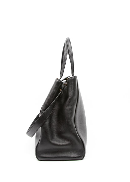 Fendi Black Leather 2Jours Two Way