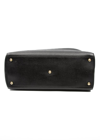Fendi Black Leather 2Jours Two Way