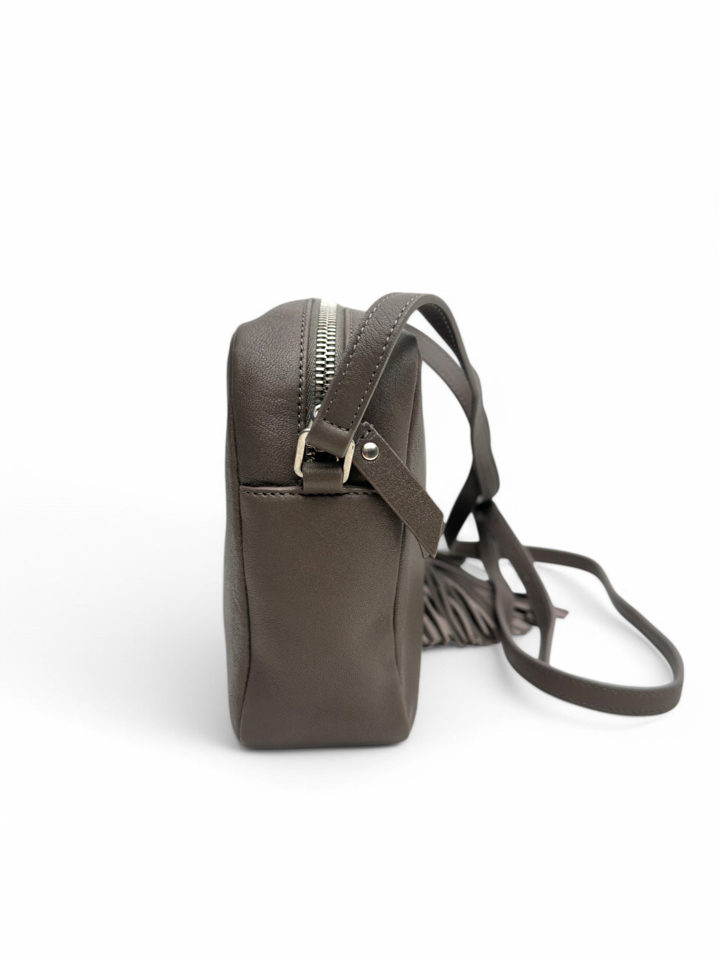 Saint Laurent Lou Camera Bag Taupe Leather
