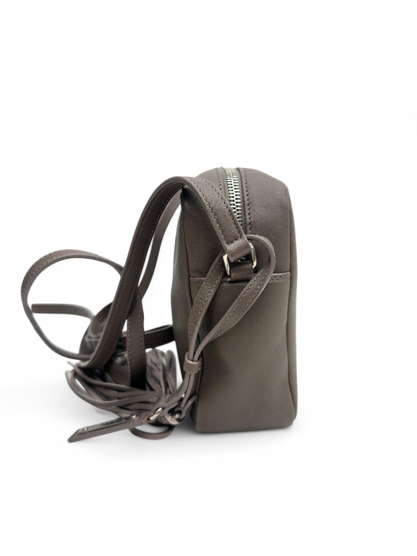 Saint Laurent Lou Camera Bag Taupe Leather