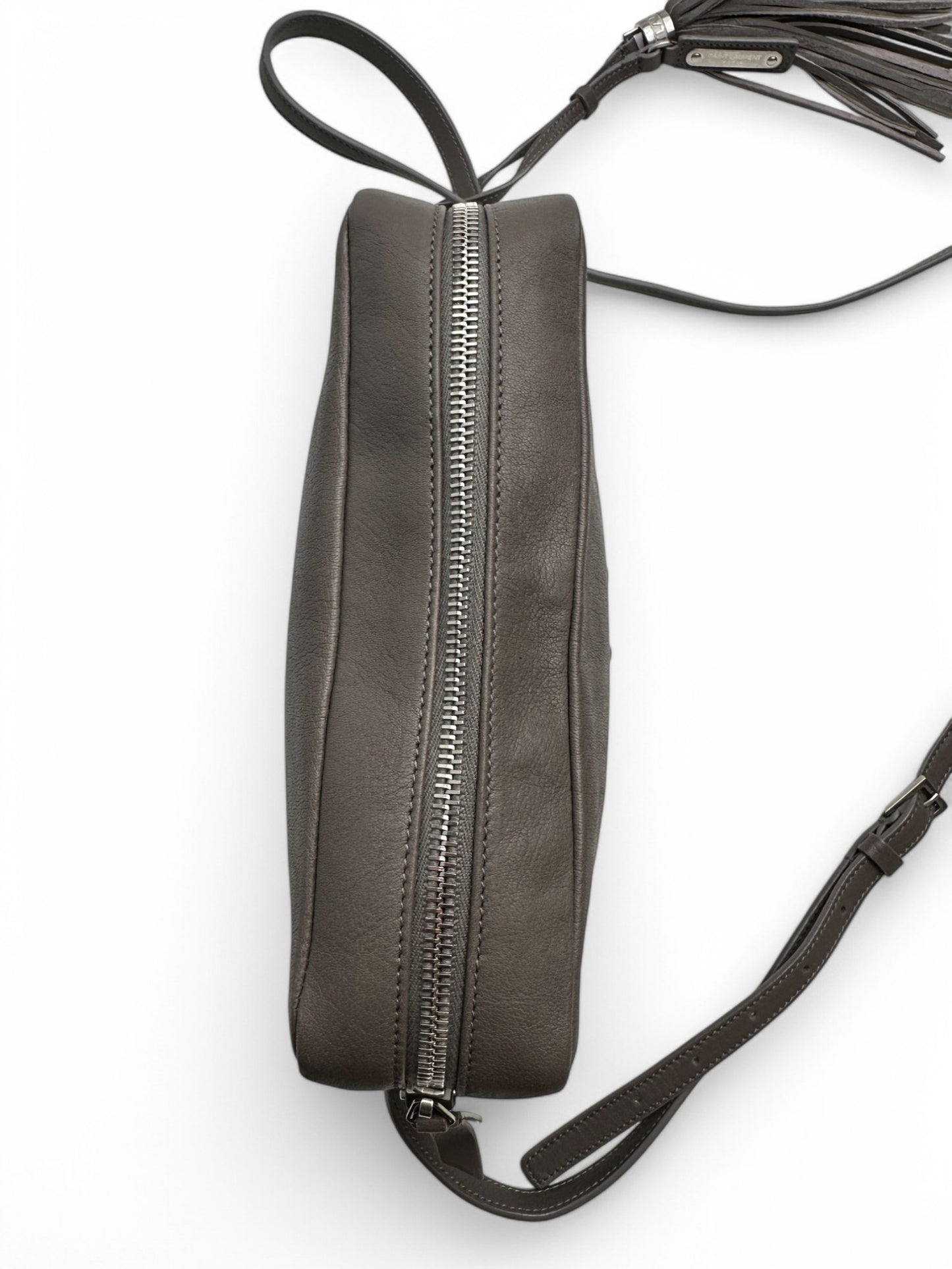 Saint Laurent Lou Camera Bag Taupe Leather