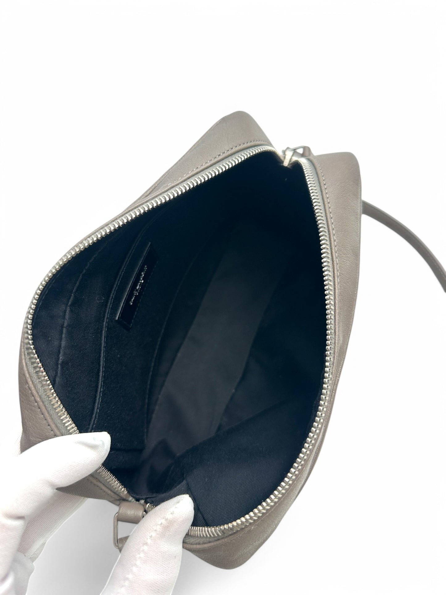 Saint Laurent Lou Camera Bag Taupe Leather