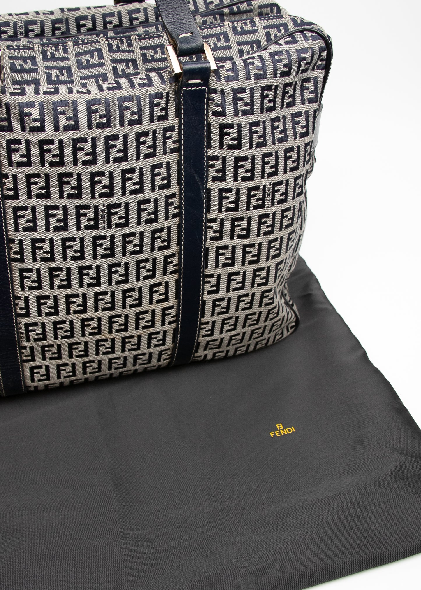 Fendi Zucca Boston Bag