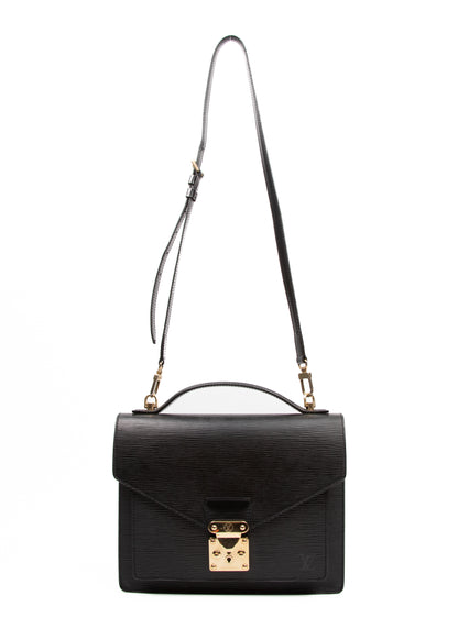 Louis Vuitton Macenau Black Epi