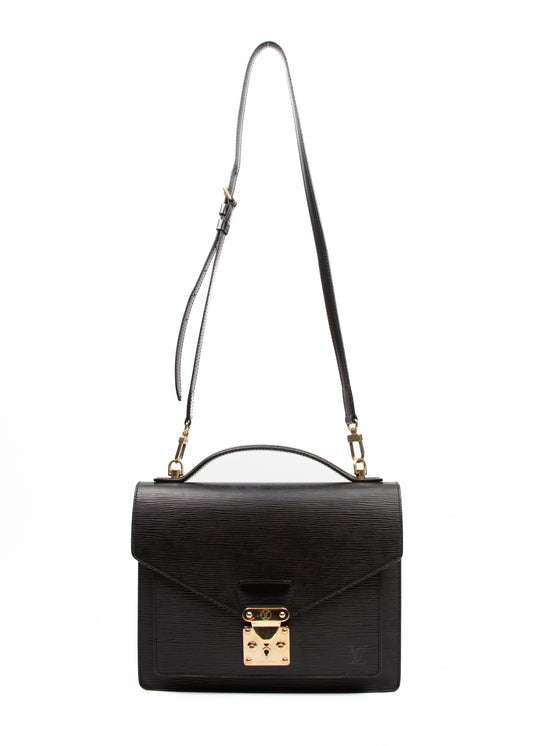 Louis Vuitton Monceau Black Epi