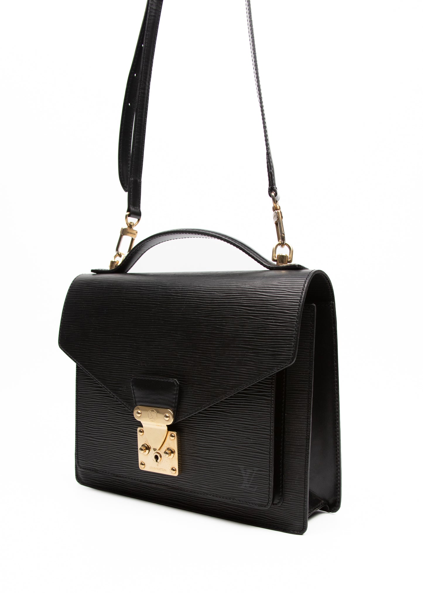 Louis Vuitton Macenau Black Epi