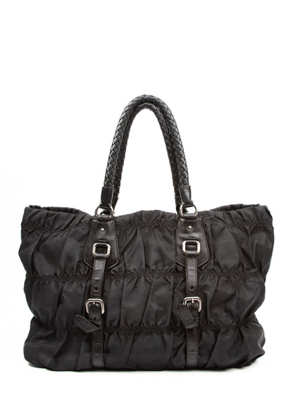 Prada Black Tessuto Gaufre Nylon