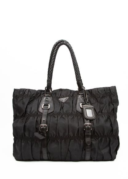 Prada Black Tessuto Gaufre Nylon