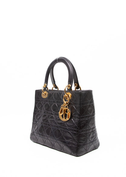 Lady Dior Medium Navy