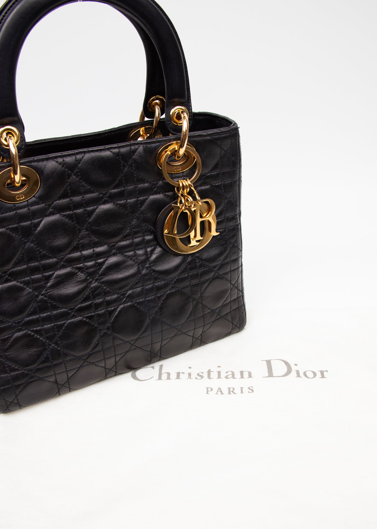 Lady Dior Medium Navy