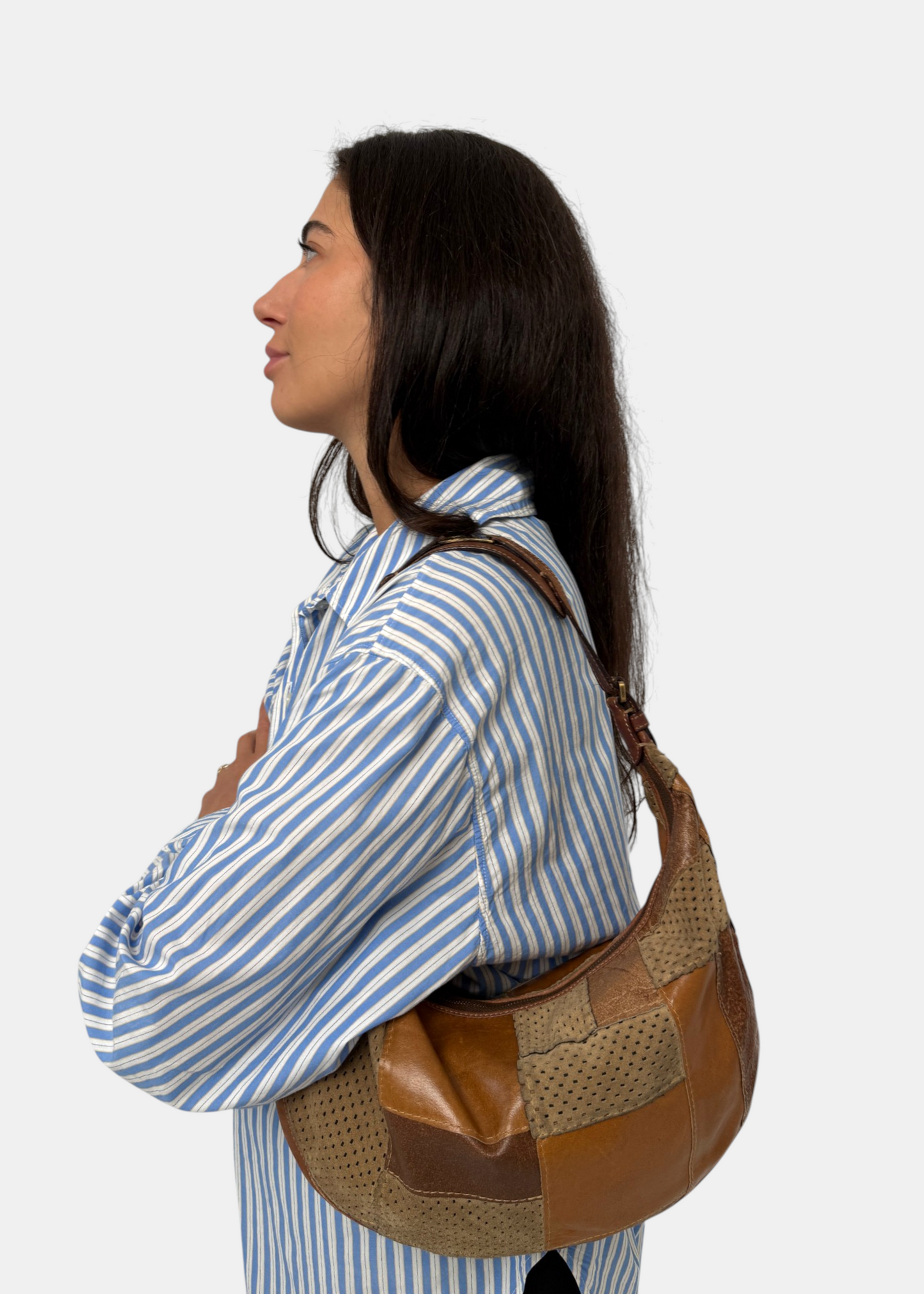 Dior Brown Perforated Boho