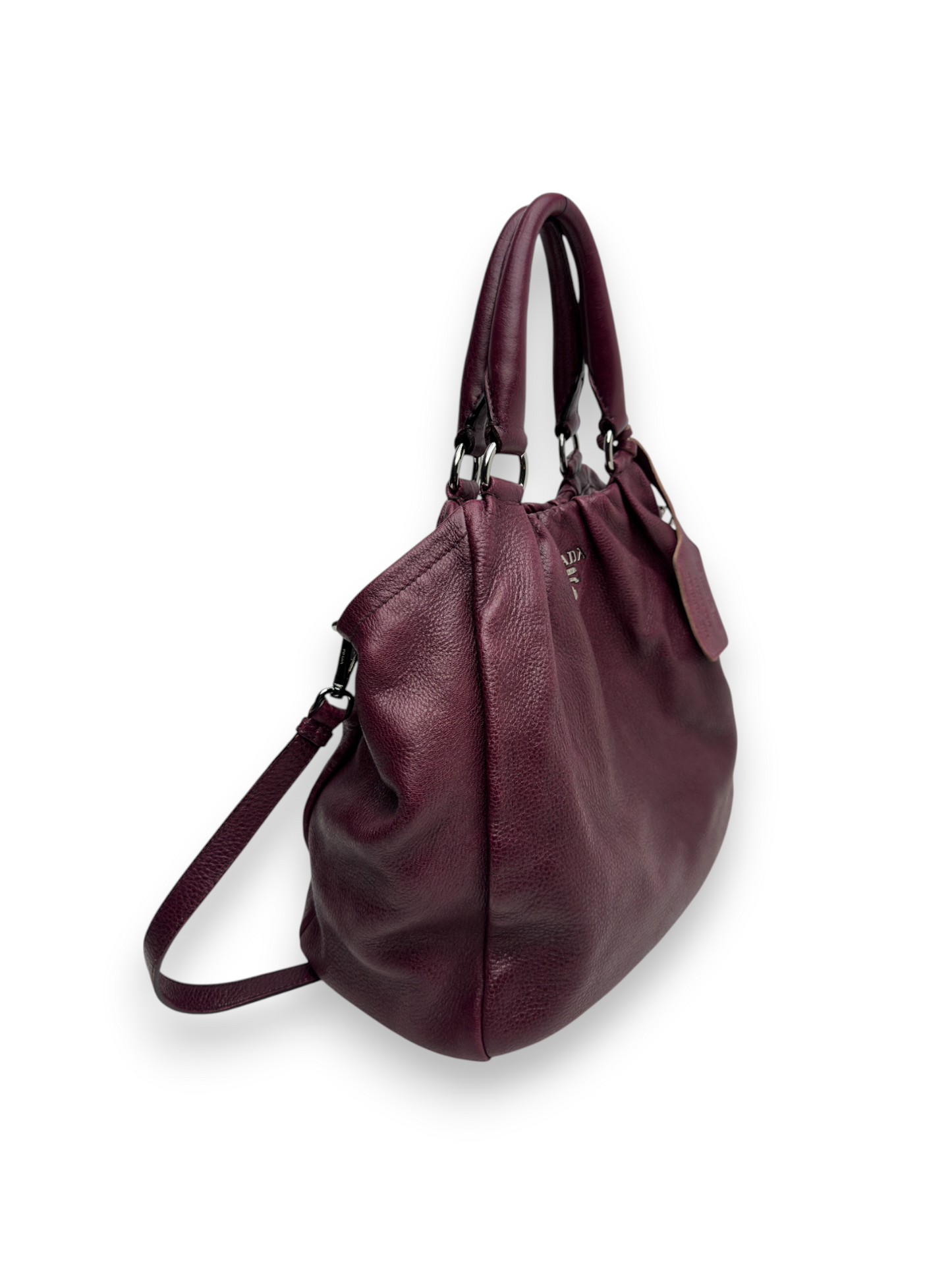 Prada Burgundy Drawstring Tote