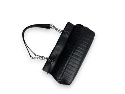 CHANEL Calfskin Vertical Lax Chocobar