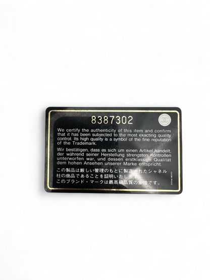 CHANEL Calfskin Vertical Lax Chocobar
