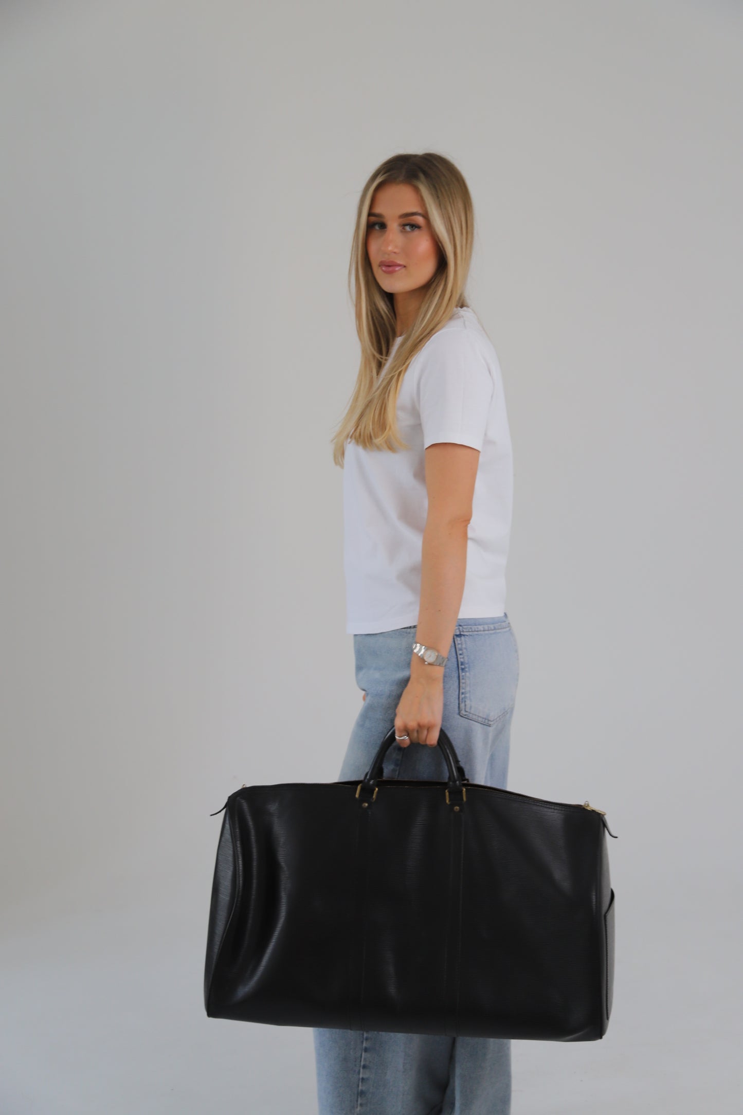 Louis Vuitton Keepall 60 Epi black