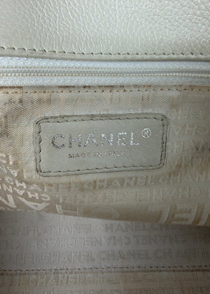 Chanel White Cavier 2.55 Executive Tote
