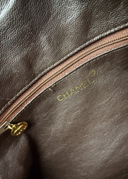 Chanel CC Quilted front pocket