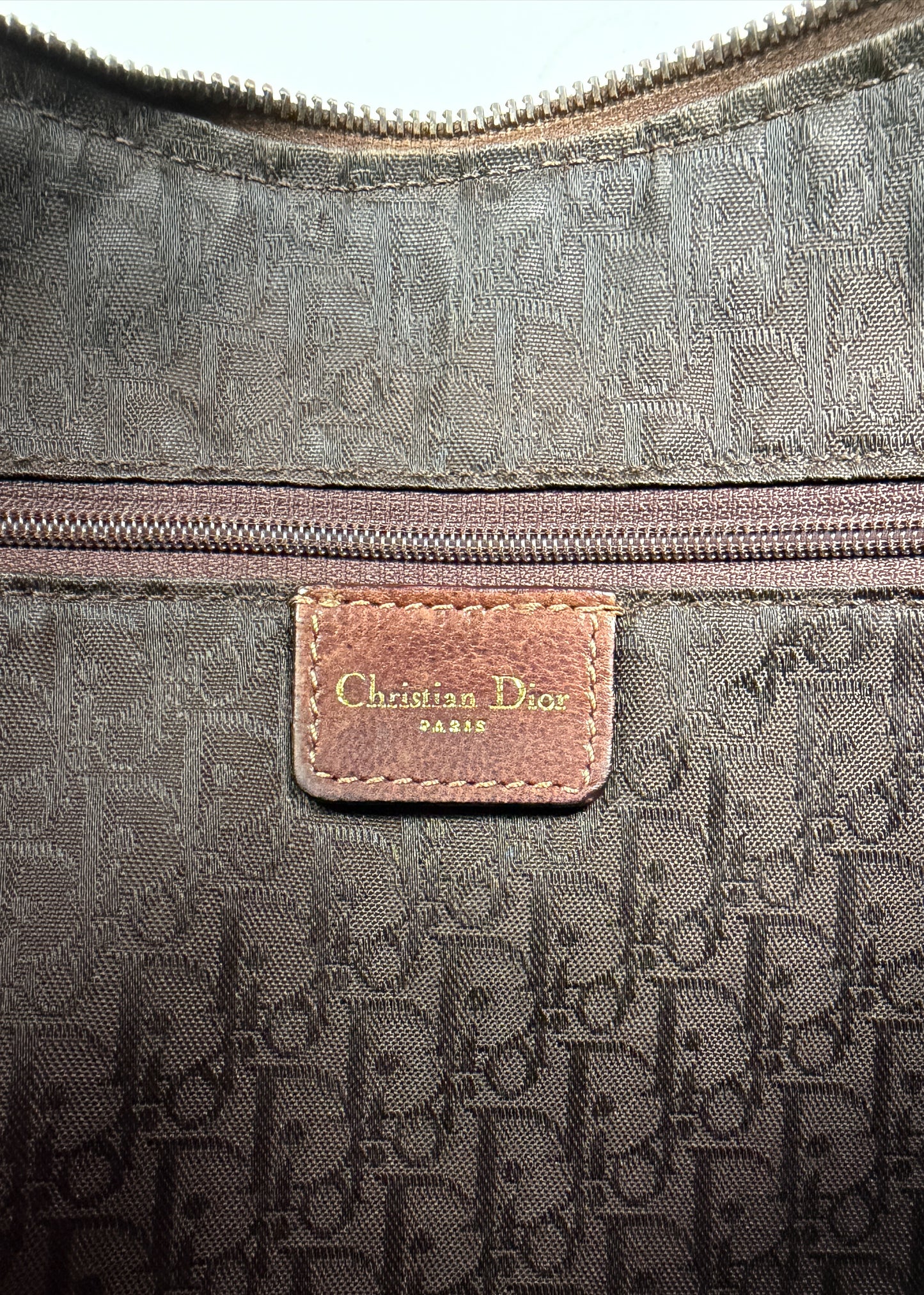 Dior Brown Perforated Boho