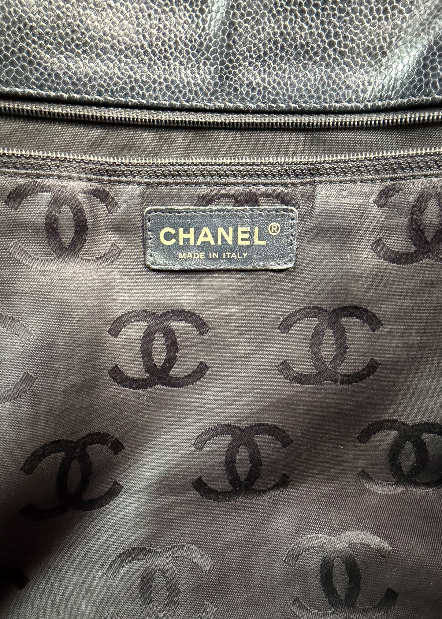 Chanel CC Open Caviar Tote