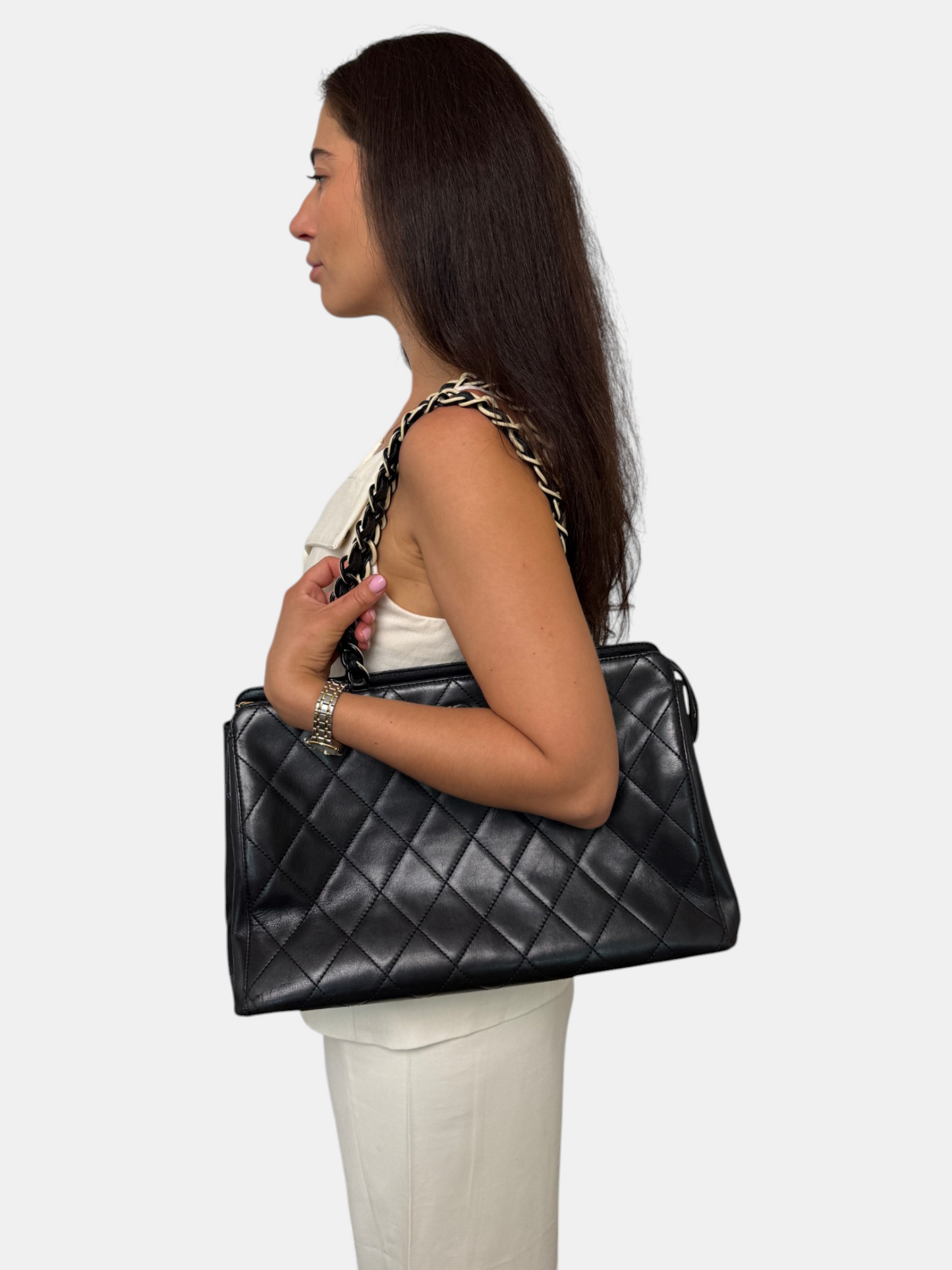 Chanel Lambskin Bicolor