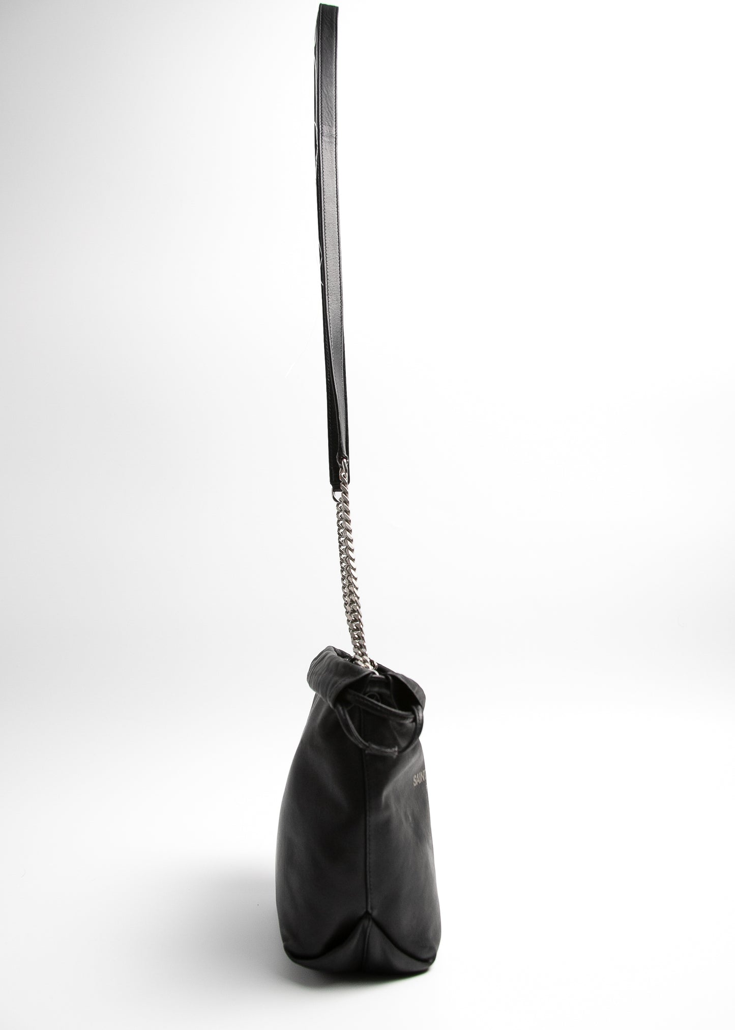 Saint Laurent Lambskin Teddy Drawstring Bag