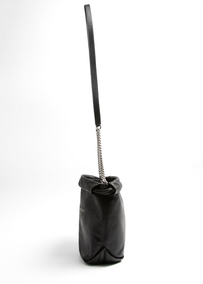 Saint Laurent Lambskin Teddy Drawstring Bag