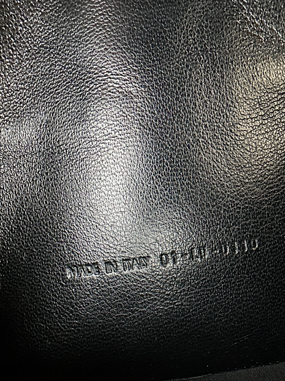 Dior black cannage patent leather