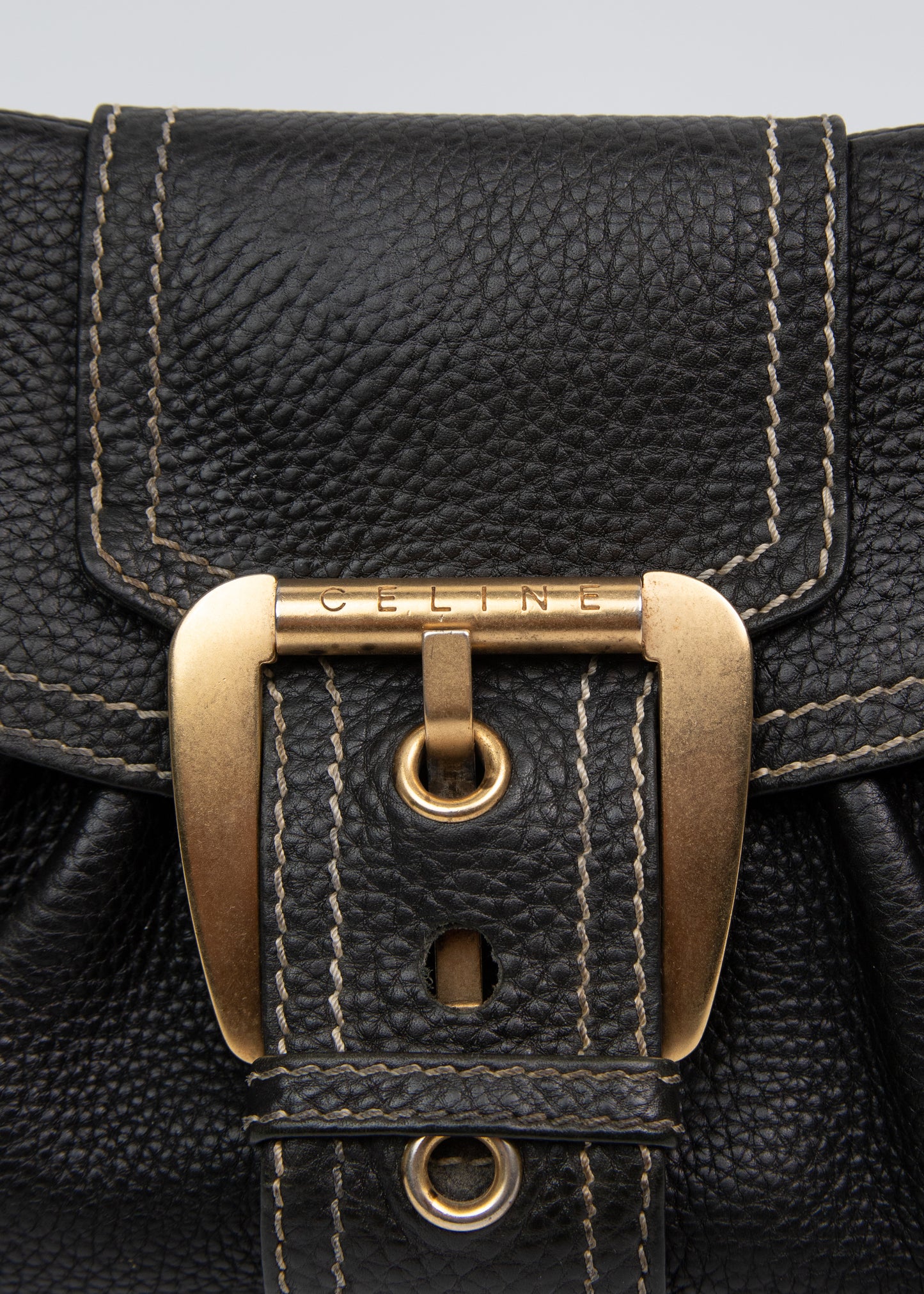 Celine Leather Top Handle
